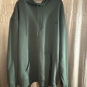 Champion Green Sweatshirt Hoodie Relaxed Fit